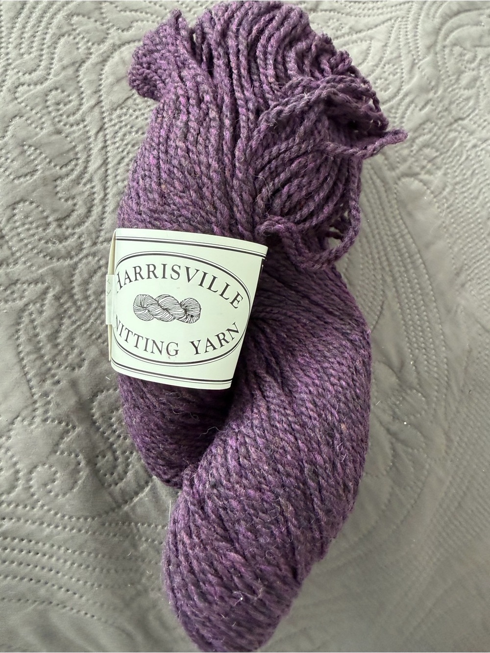 Knitting Yarn - Purple Heather Skein